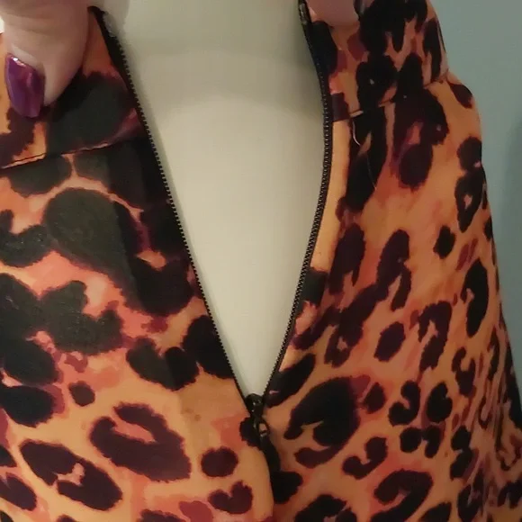 Sheer leopard print 2 piece skirt and top - Picture 9 of 12